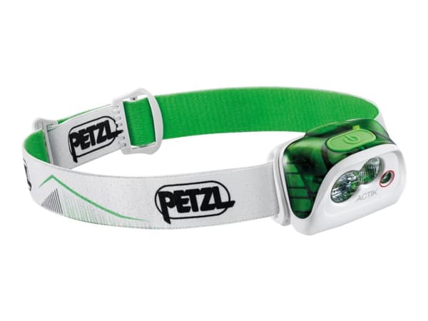 Petzl ACTIK - Hodelykt - LED - 5-modus - rødt/hvitt lys - grønn