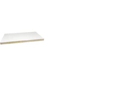FireFree B744 Brandplade, Hvid 1 sidet 1200x600x50 mm glat