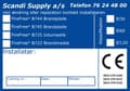 Miniatyrbild 2 av 3: SCANDI SUPPLY Etiketter för brandgenomföringar i väggar och skiljeväggar. 10 st