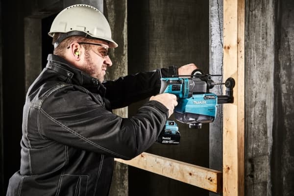 Makita DHR182RTWJ - Roterande hammare - sladdlös - 3-läge - SDS-plus - 1.7 joule - 2 batterier - 18 V
