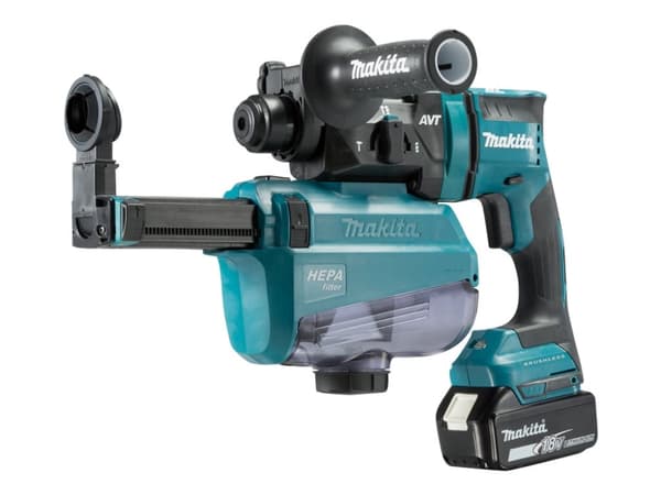 Makita DHR182RTWJ - Roterande hammare - sladdlös - 3-läge - SDS-plus - 1.7 joule - 2 batterier - 18 V