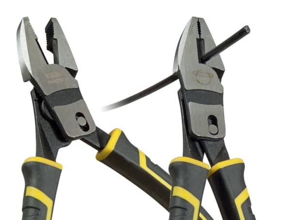 Stanley FMHT0-70813, Lineman-tång, Kolstål, Grå, Gul, 21,5 cm