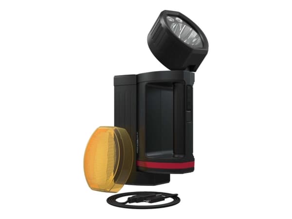 Ansmann HS20R Pro, Käsikokoinen taskulamppu, Musta, Punainen, Painikkeet, IP20, LED, 3 lamppua