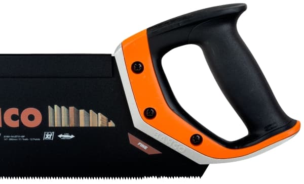 Bahco 3180-14-XT11-HP, Selkäsaha, Metalli, Muovi, Puu, Musta, Oranssi, 1 kpl, 35 cm, 515 g