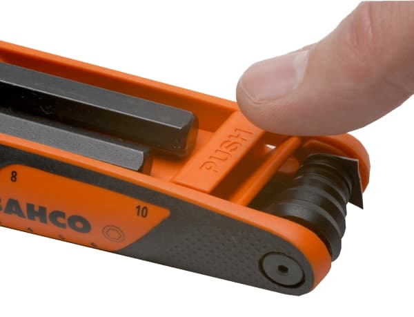Bahco BE-9777B, Insexnycklar med L-handtag, set, Metrisk, 7 styck, 2.5,3,4,5,6,8,10 mm, 290 g
