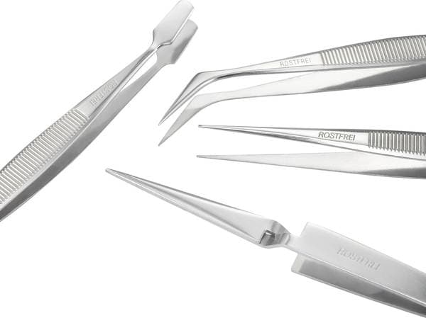 BASETech BT-2108046, Rustfritt stål, Rustfritt stål, Bøyd, Rett, 44 g, 12 cm, 4 stykker