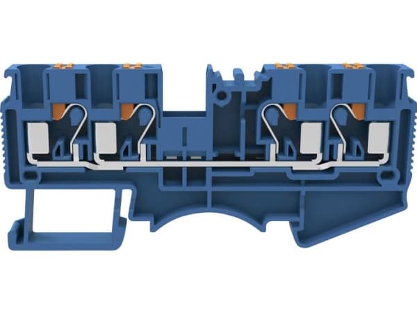 Degson DS4-QU-01P-12-00A(H) Gennemgangsklemme Push-In-klemme Blå 1 stk