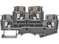 Miniatyrbild 1 av 2: Degson DSKK4-01P-11-00-A(H) Dobbeltlags-gennemgangsklemme Push-In-klemme Grå 1 stk