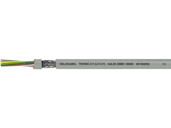 HELUKABEL 16003 Datenkabel LiYCY 3 x 0.50 mm² Grau 100 m, Lavspenningskabel, Grå, Polyvinylklorid (PVC), Polyvinylklorid (PVC), Kobber (Cu), -5 - 80