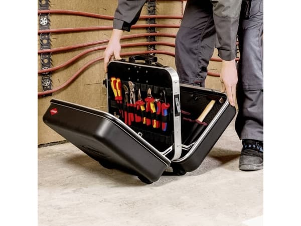 Knipex 00 21 42, svart, akrylnitrilbutadienstyren, aluminium, gjuten aluminium, duraluminium, 490 x 210 x 370 mm, 520 mm, 250 mm, 435 mm