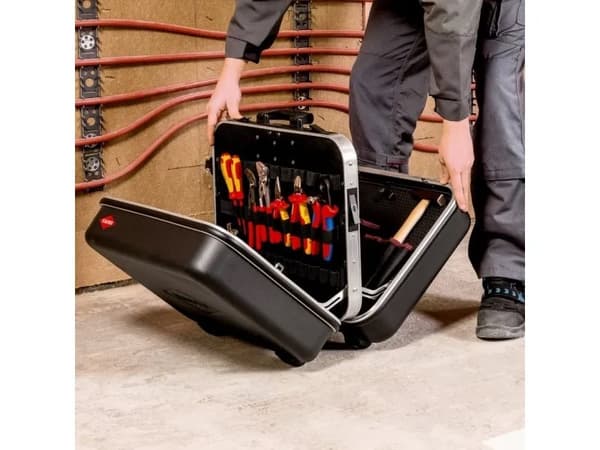 Knipex 00 21 42, svart, akrylnitrilbutadienstyren, aluminium, gjuten aluminium, duraluminium, 490 x 210 x 370 mm, 520 mm, 250 mm, 435 mm