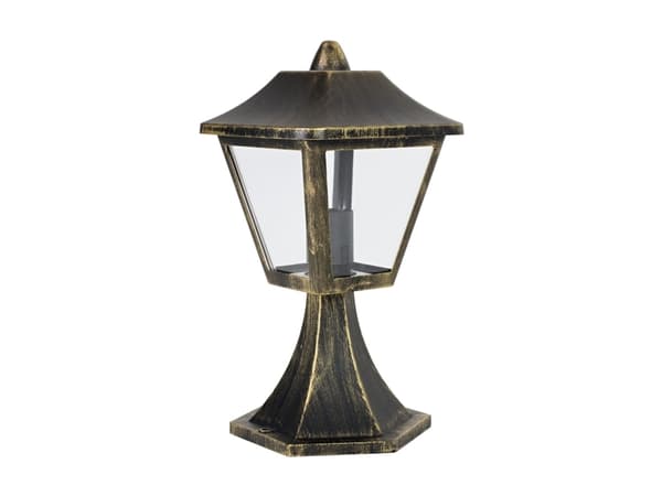 LEDVANCE ENDURA CLASSIC Tradition, Gulvlys, Sort, Gull, Aluminium, IP44, Inngang, Fasade, Gangsti, Terrasse, I Sort, Gull