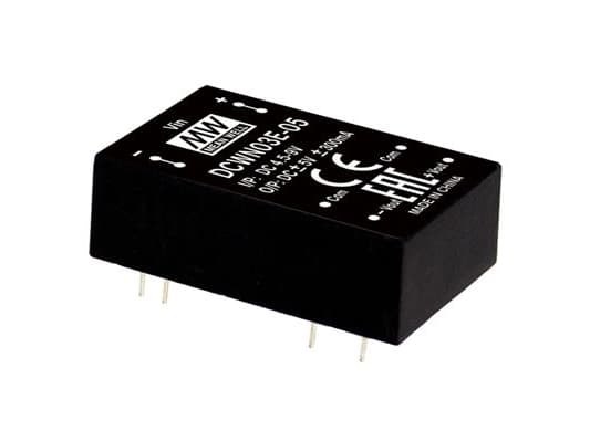 MEAN WELL DCWN03B-15, 18 - 36 V, 3 W, 15 V, 0.1 A, RoHS, 700 stk