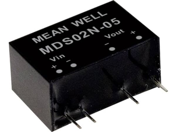 MEAN WELL MDS02N-15, 21,6 - 26,4 V, 2 W, 15 V, 0,133 A, RoHS, 3000 stk