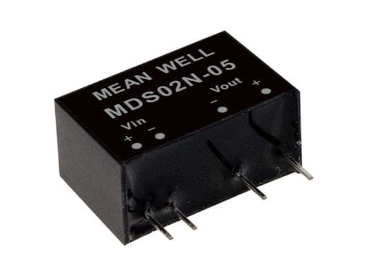 MEAN WELL MDS02N-15, 21,6 - 26,4 V, 2 W, 15 V, 0,133 A, RoHS, 3000 stk