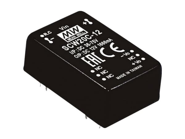 MEAN WELL SCW20A-15, 20 W, 15 V, RoHS, 750 stk
