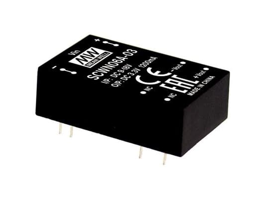 MEAN WELL SCWN06A-15, 6 W, 15 V, 0,4 A, RoHS, 600 stk