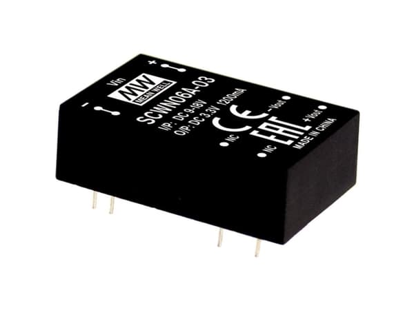 MEAN WELL SCWN06C-05, 20,3 mm, 31,8 mm, 10,2 mm, 12,5 g, 6 W, 36 - 72 V