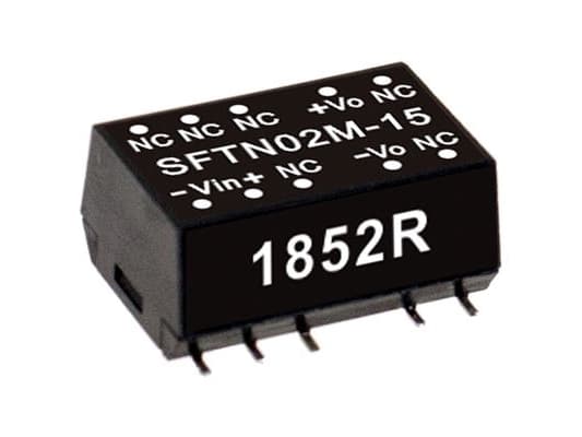 MEAN WELL SFTN02M-12, 10,8 - 13,2 V, 2 W, 12 V, 0,17 A, RoHS, 15,2 mm