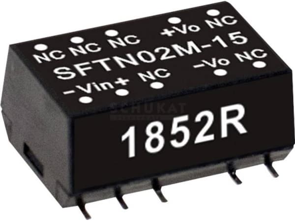 MEAN WELL SFTN02N-12, 21.6 - 26.4 V, 2 W, 12 V, 0,17 A, RoHS, 15,2 mm