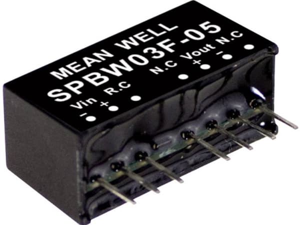MEAN WELL SPBW03F-12, 3 W, 12 V, 0,25 A, RoHS, 2576 styck