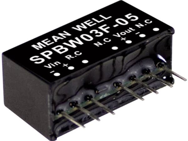 MEAN WELL SPBW03G-03, 18 - 75 V, 3 W, 0,7 A, RoHS, 2576 pk