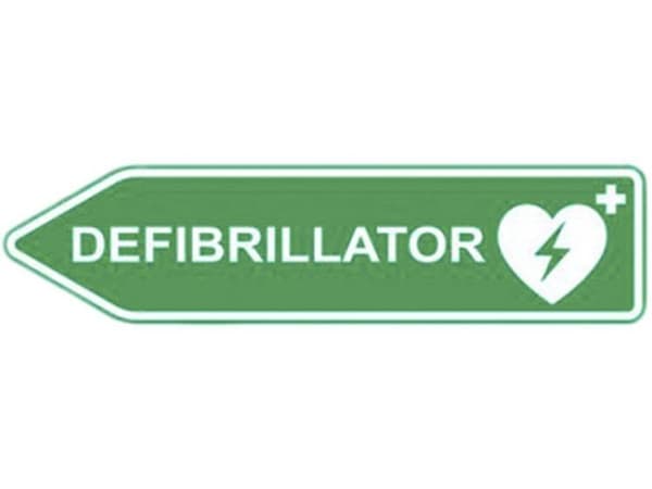 MEDX5 AED-Z-SHIELD-L AED-skilt