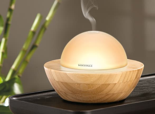 Soehnle 68087 Modena Aroma diffuseur Bambou Braun/Blanc 22,5 x 22,5 x 22,5 cm