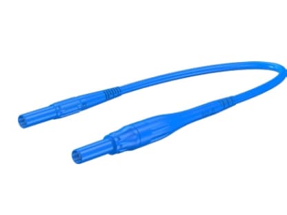 MC XSMF-419, Testausjohdin, Sininen, CAT IV, Nikkeli, PVC-muovi, 2 m