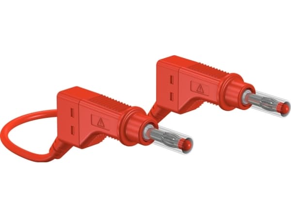 Stäubli XZG425, Testkabel, Röd, PVC, 2.5 mm ², CAT II, PVC