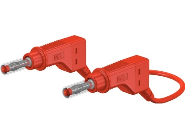 Stäubli XZG425, Testkabel, Röd, PVC, 2.5 mm ², CAT II, PVC