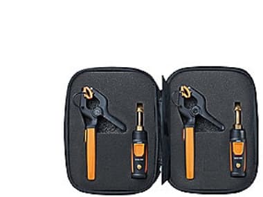 BUHL &amp; BØNSØE Testo smart probes -jäähdytyssarja, jossa on 2xTesto 549i -painemittarit ja 2xTesto115i -kiinnitysmittarit, toimitetaan pehmeässä k