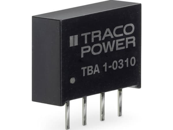 Traco Power TBA 1-0310, 6 mm, 10,2 mm, 12 mm, 1,6 g, 1 W, 2.97 - 3.63 V