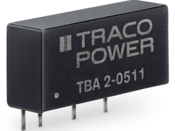 Traco Power TBA 2-0521, 7,6 mm, 10,2 mm, 19,6 mm, 2,8 g, 2 W, 4.5-5.5 V