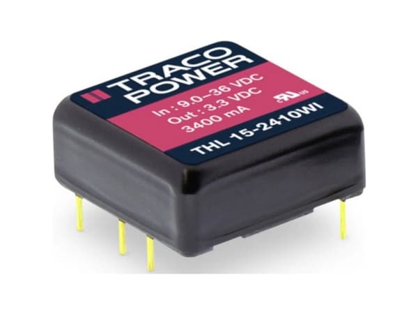 Traco Power THL 15-2411WI, 25,4 mm, 10,2 mm, 25,4 mm, 15 g, 15 W, 4.5 - 5.5 V