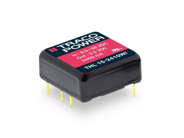 Traco Power THL 15-2411WI, 25,4 mm, 10,2 mm, 25,4 mm, 15 g, 15 W, 4.5 - 5.5 V