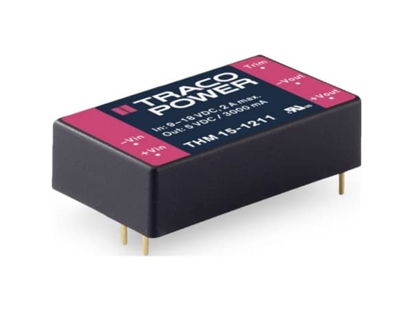 Traco Power THM 15-1211, 40,6 mm, 10,2 mm, 25,4 mm, 24 g, 15 W, 9-18 V