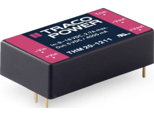 Traco Power THM 20-1212, 40,6 mm, 10,2 mm, 25,4 mm, 24 g, 20 W, 9-18 V