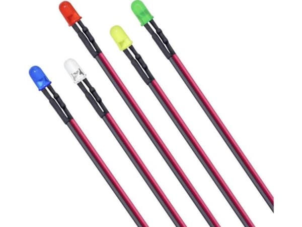 Conrad TC-8410360, Blå, Grön, Röd, Vit, Gul, -30 - 85 ° C, 12 V, 25 styck