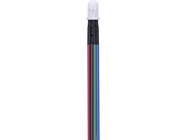 TRU COMPONENTS T1810O113 LED-valikoima RGB pyöreä 5 mm 1800 mcd, 5000 mcd, 3000 mcd 30 ° 25 kpl