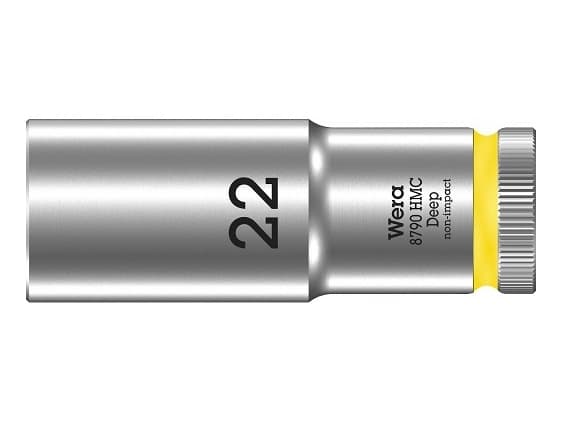 Wera 8790 HMC, Uttag, 1/2", Metrisk, 1 huvuden, 22 mm, 2,72 cm