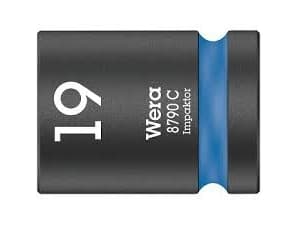 Wera 8790 C, Slaghylsa, Svart, 1 huvuden, 1/2", Metrisk, 19 mm