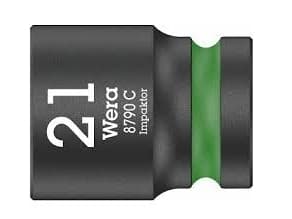 Wera 8790 C, Slaghylsa, Svart, 1 huvuden, 1/2", Metrisk, 21 mm