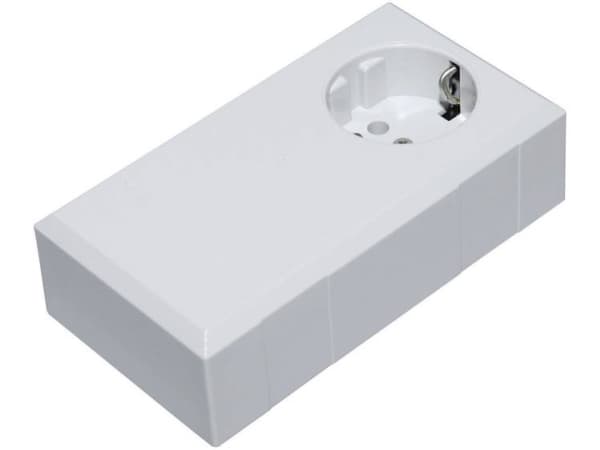 TRU COMPONENTS ESO 1250 E Uttag 125 x 67 x 50 Polykarbonat , ABS Ljusgrå 1 st
