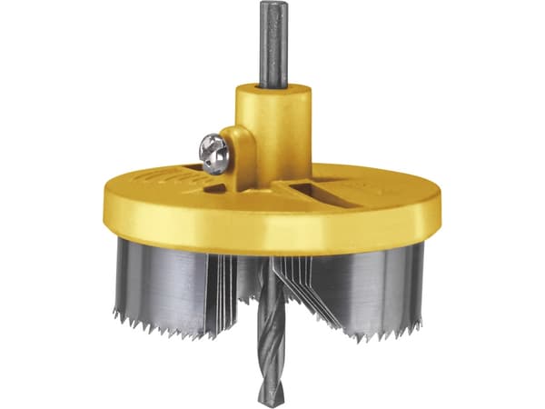 kwb 498200, Single/enkelt, Drill, Gipsplater, Plast, Mykt tre, Tre, Gult, Rustfritt stål, Fjær stål, 2,8 cm