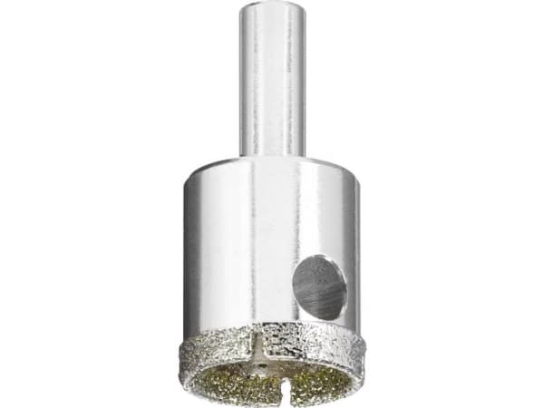 kwb 499825, Single, Borr, Keramiska, Granit, Marmor, Natursten, Pipa, Mjukt, keramiskt väggkakel, Kakel, Rostfritt stål, Cylindriskt skaft, 2,5 cm
