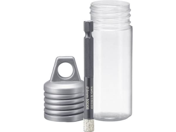 kwb 500308, Enkelt, borr, Keramisk, Granit, Marmor, Keramisk sten, Sten, Kakel, Svart, 4 cm, 8 cm