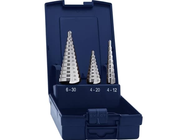 Eventus by Exact 15332 HSS-stegsborrsats 3 delar 4 - 12 mm, 4 - 20 mm, 4 - 30 mm 1 sats