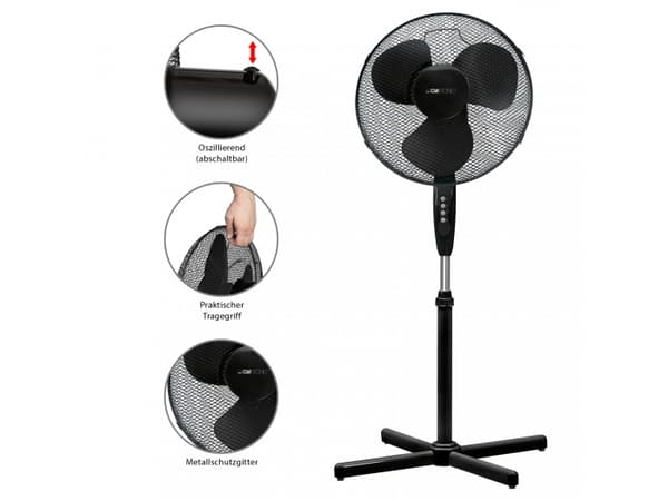 Clatronic VL 3603 S - Kjølevifte - frittstående - 40 cm - svart