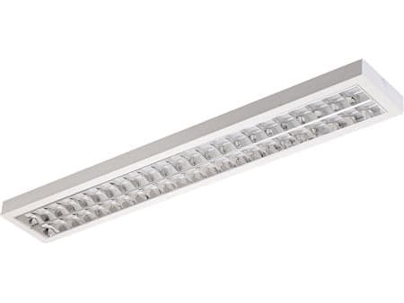 Innova U LED DALI Påbyg armatur 4430lm 3000K dobbeltparabolsk optik opal afskærmning 1230x190mm PROFESSIONEL